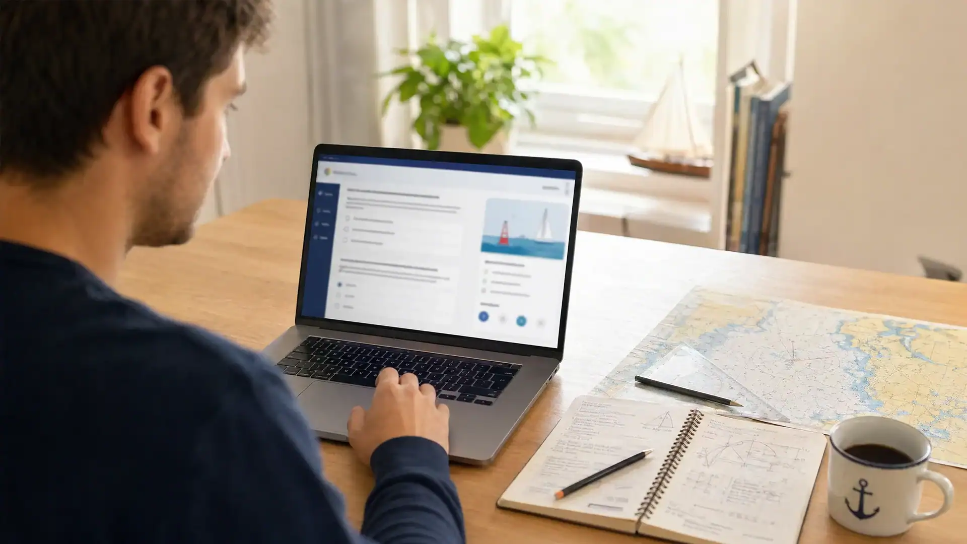 Vorbereitung auf die SBF See Prüfung mit Online-Lernsystem