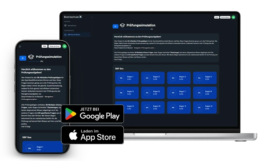 Bootsbande Lernplattform: Smart Learner Fragentrainer.