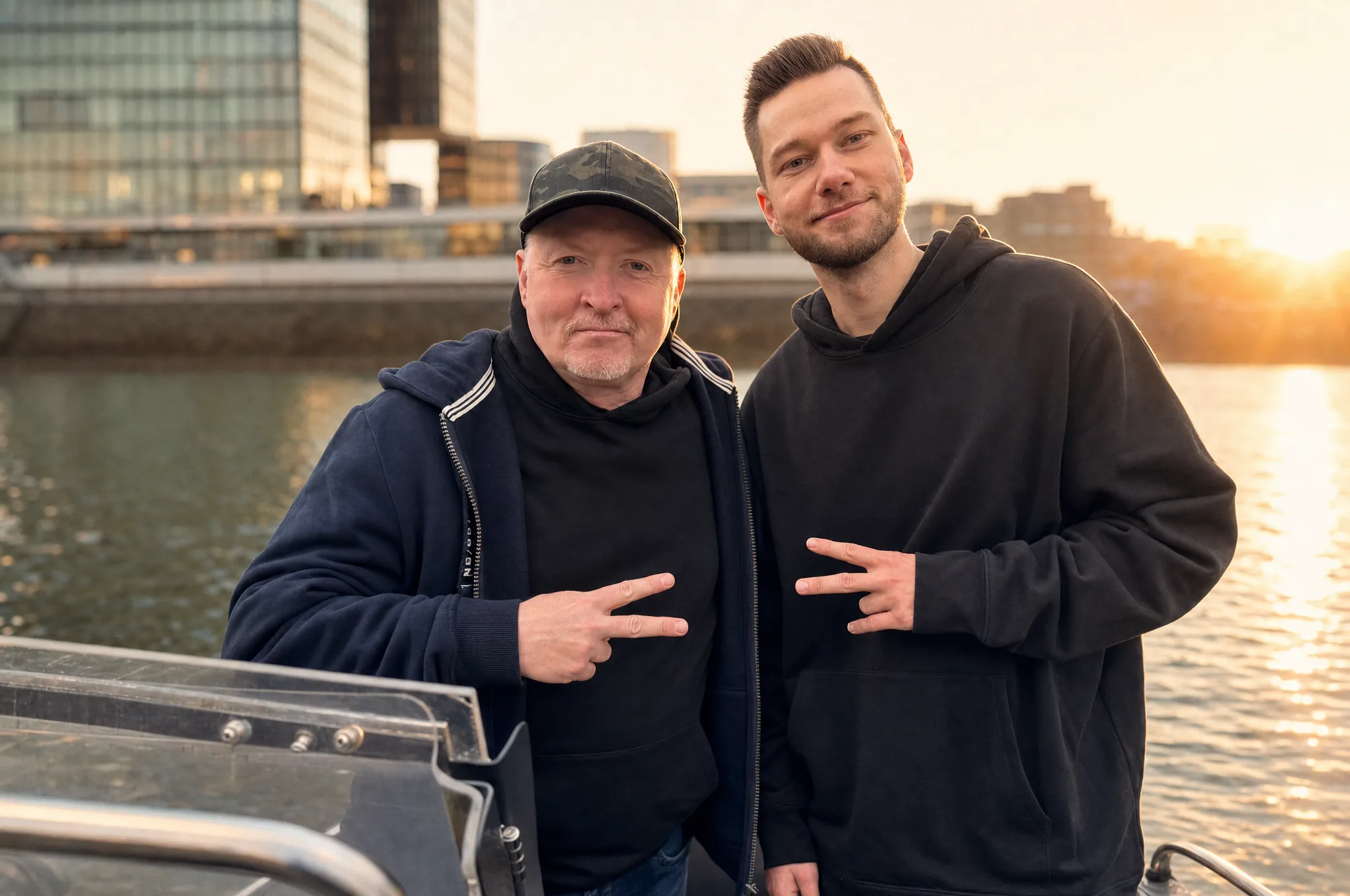 Captain Kev auf dem Boot