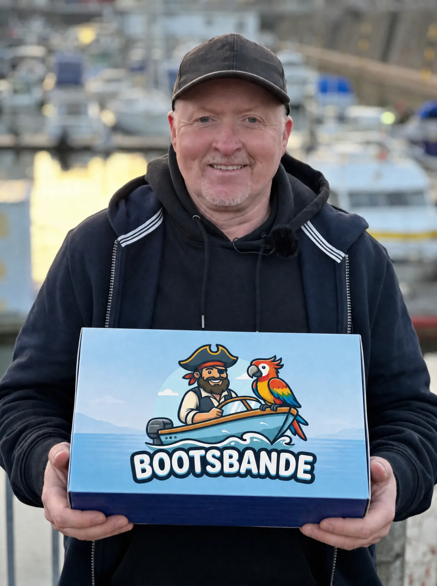 Joey Kelly mit der Bootsbande Willkommensbox